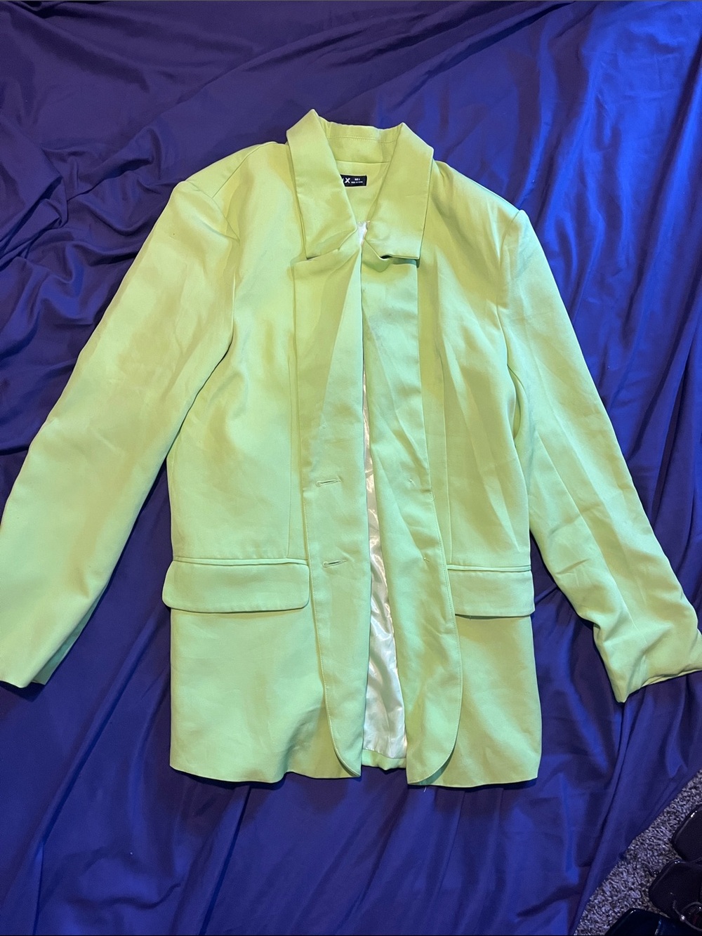 Women’s oversized light Green Blazer Jacket -